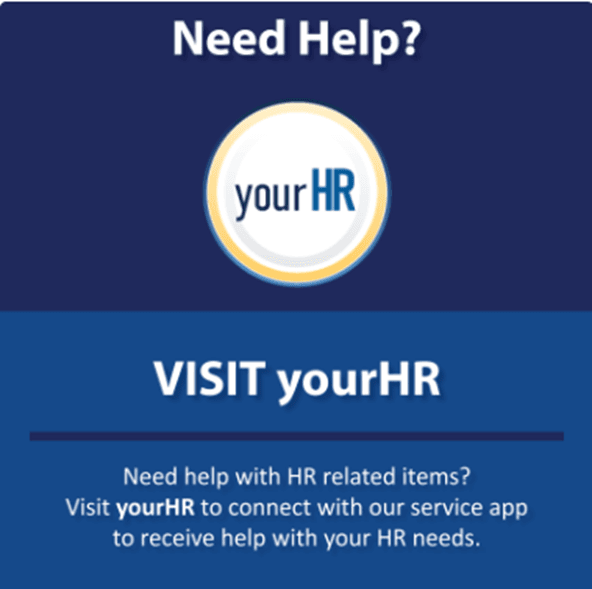 VHA HR Hub tile to select