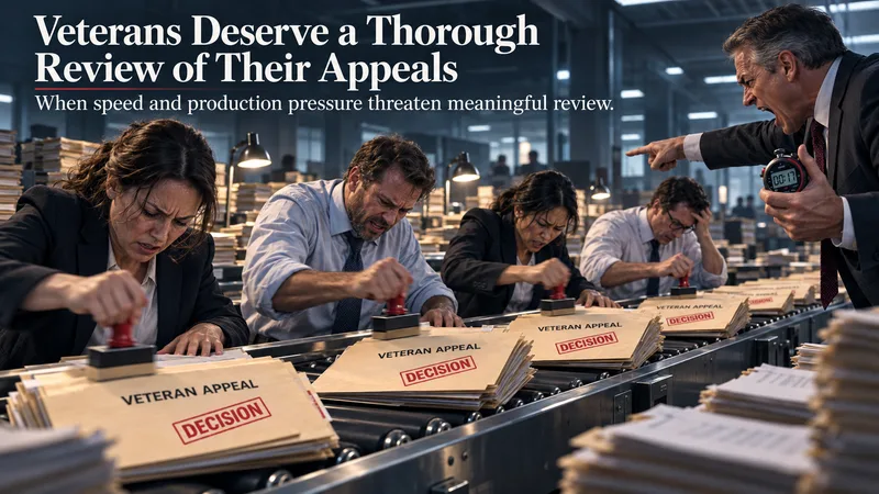 Veterans Deserve a Thorough Review of Their Appeals