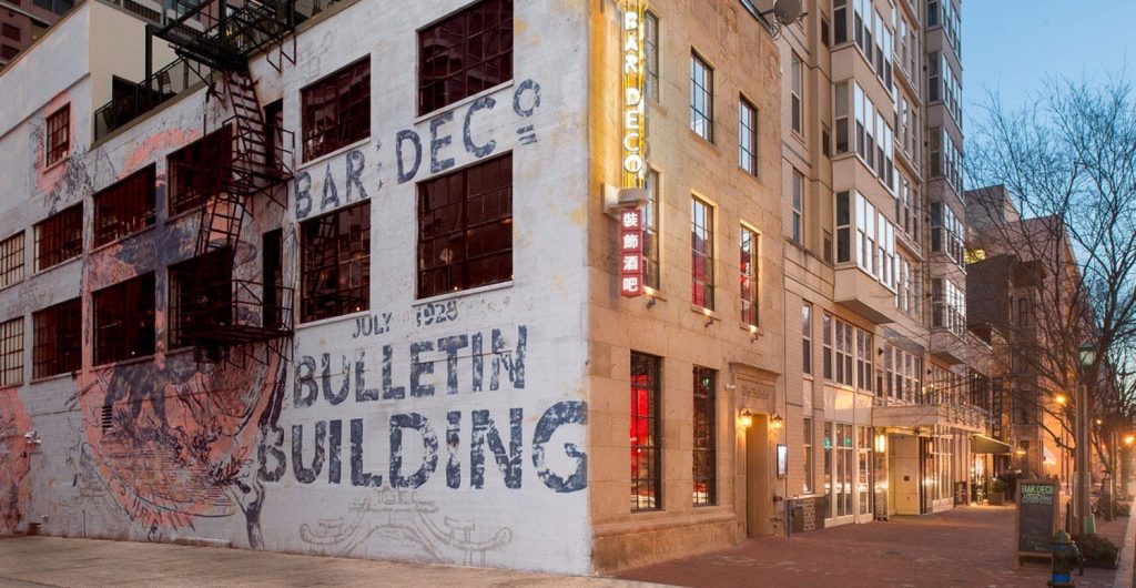 View of Bar Deco from the street