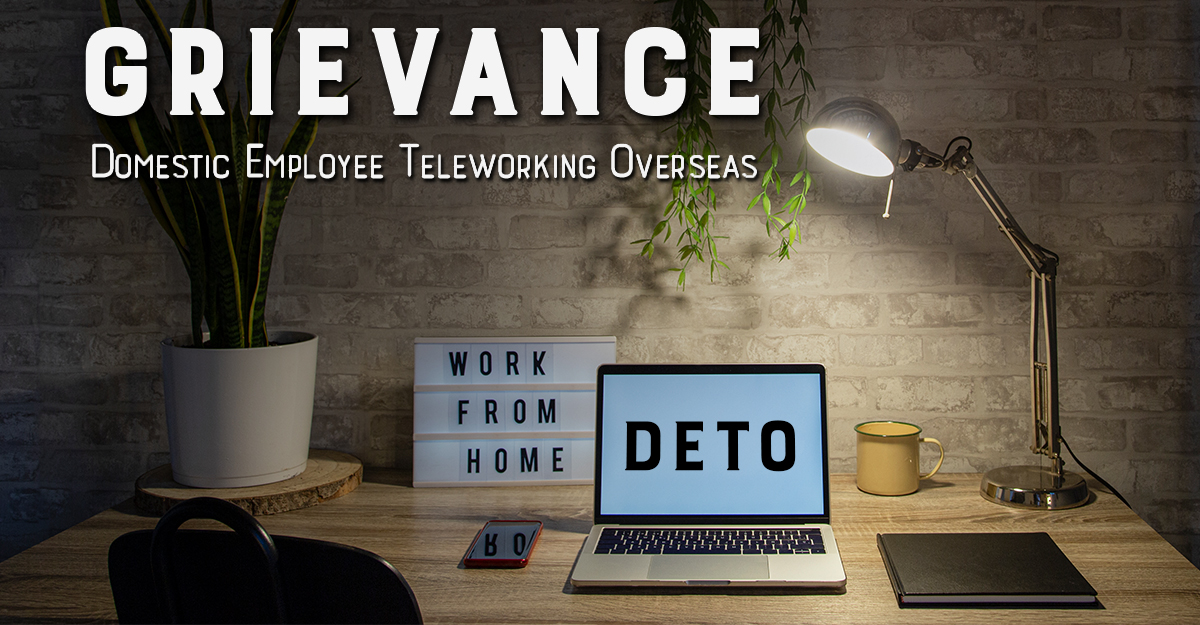 Grievance Regarding Changes to DETO program