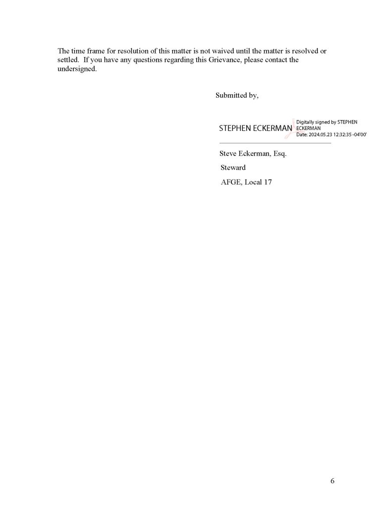 Telework Cancellation at OIT Page 6