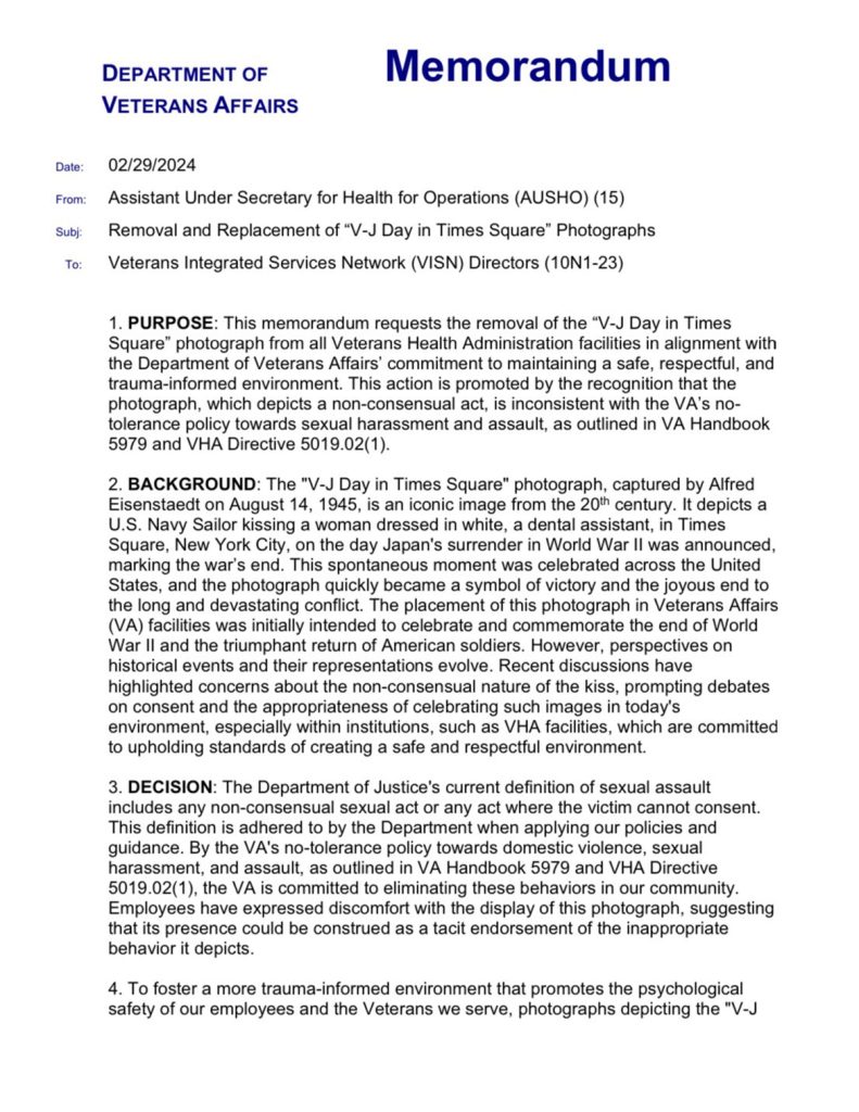 Photo removal memorandum page 1