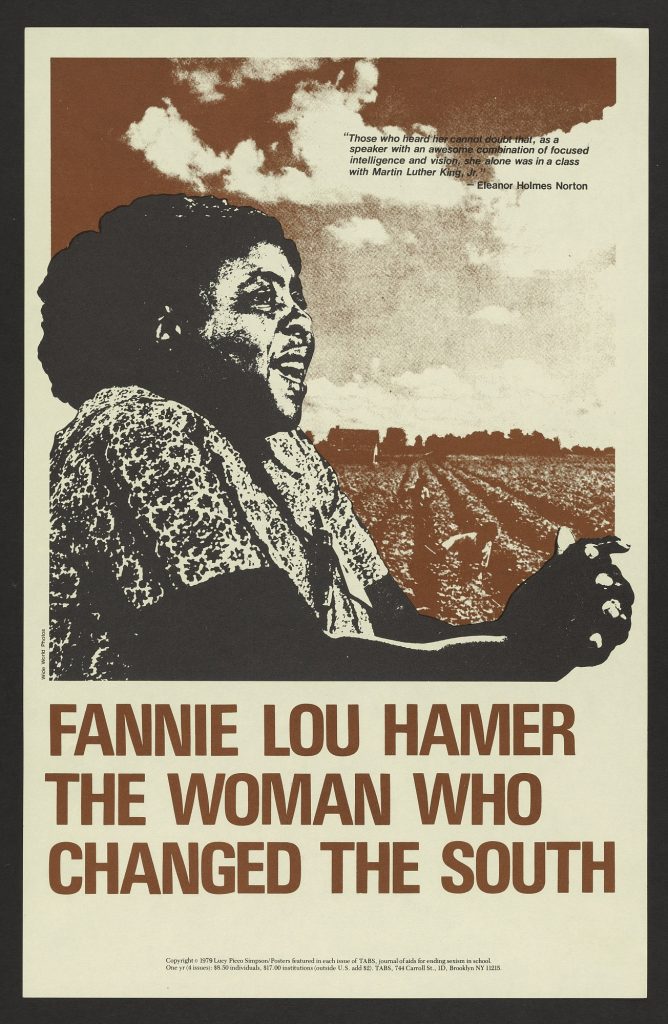 Fannie Lou Hamer Poster - Standing Strong